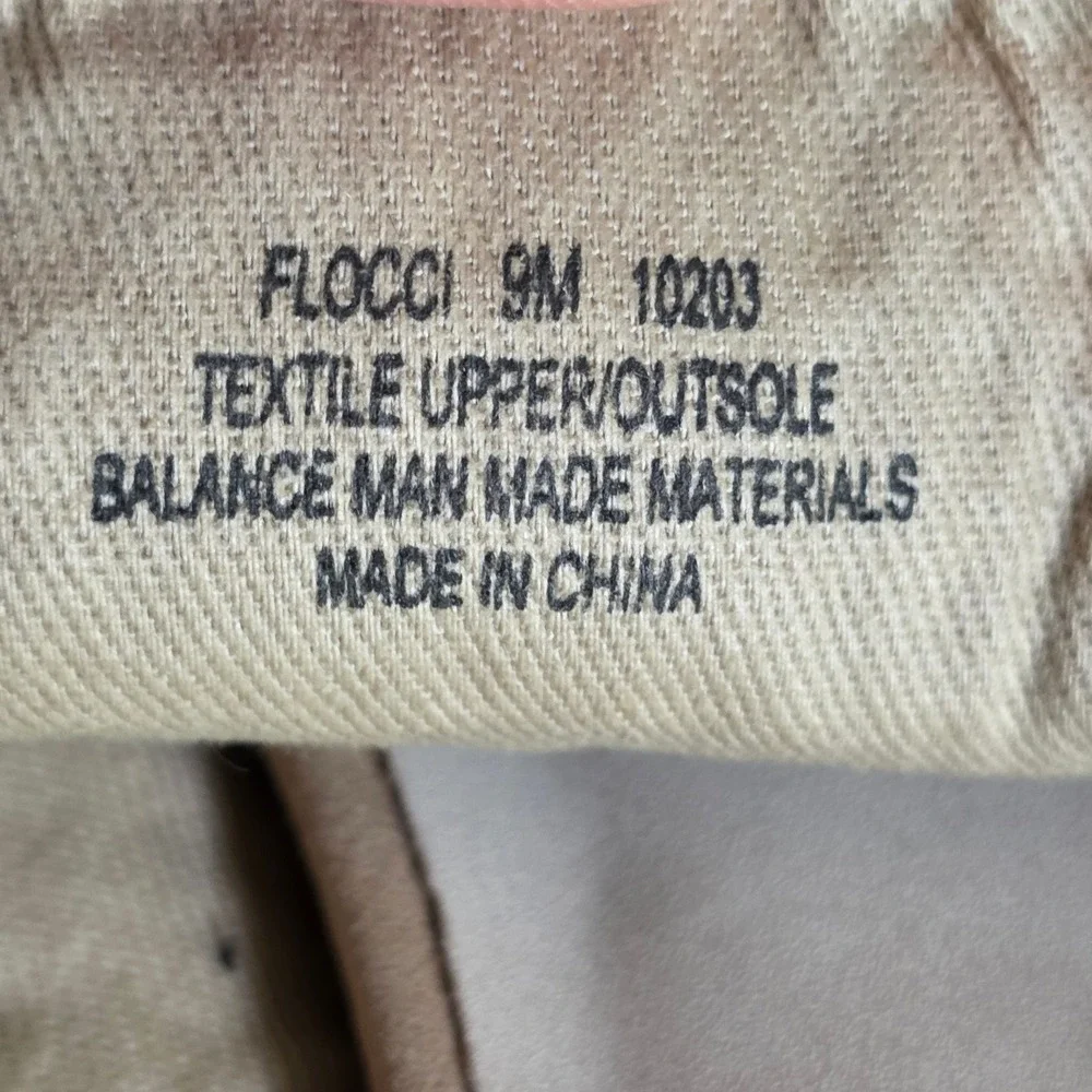 NWOT NakedFeet Flocci Woven Platform Slide Mules Beige Striped Wedge Sandals 9M